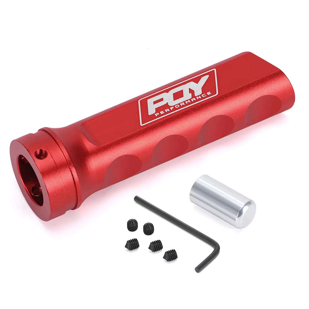 Hypertune - Universal Auto Car Aluminum Hand Brake Sleeve Handbrake Handle Hand Protector Cover with STICKER HT-HBC11