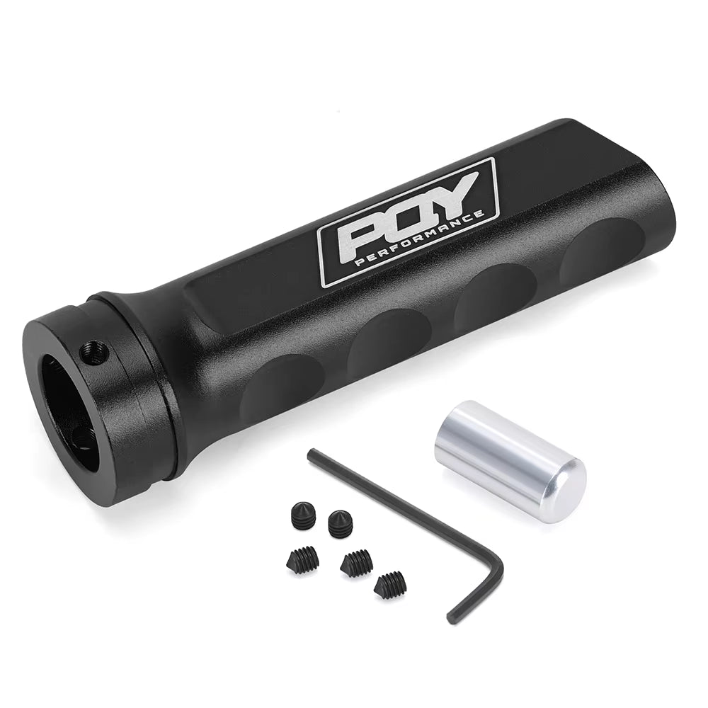 Hypertune - Universal Auto Car Aluminum Hand Brake Sleeve Handbrake Handle Hand Protector Cover with STICKER HT-HBC11