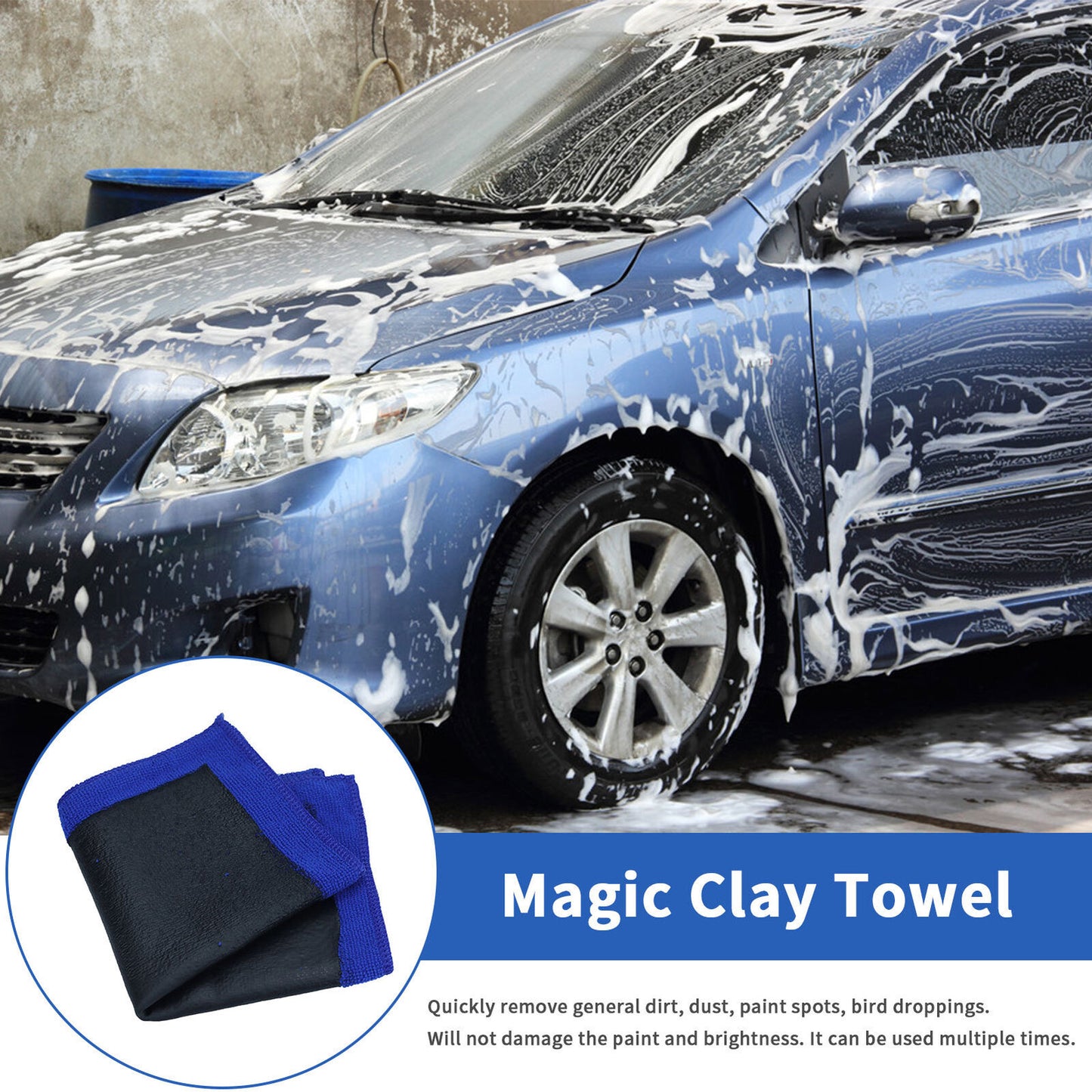 Clay Bar Cloth Clay Cloth Washing Towel for Car Paint Detailing Cleaning
