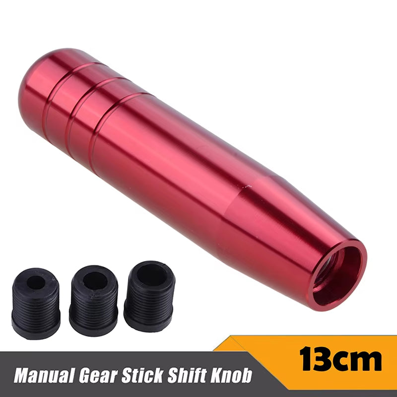Rhyming 13CM Universal Manual Gear Shift Knob Aluminium Shifter Gearstick Lever Manual Transmission Decorative Car Accessories