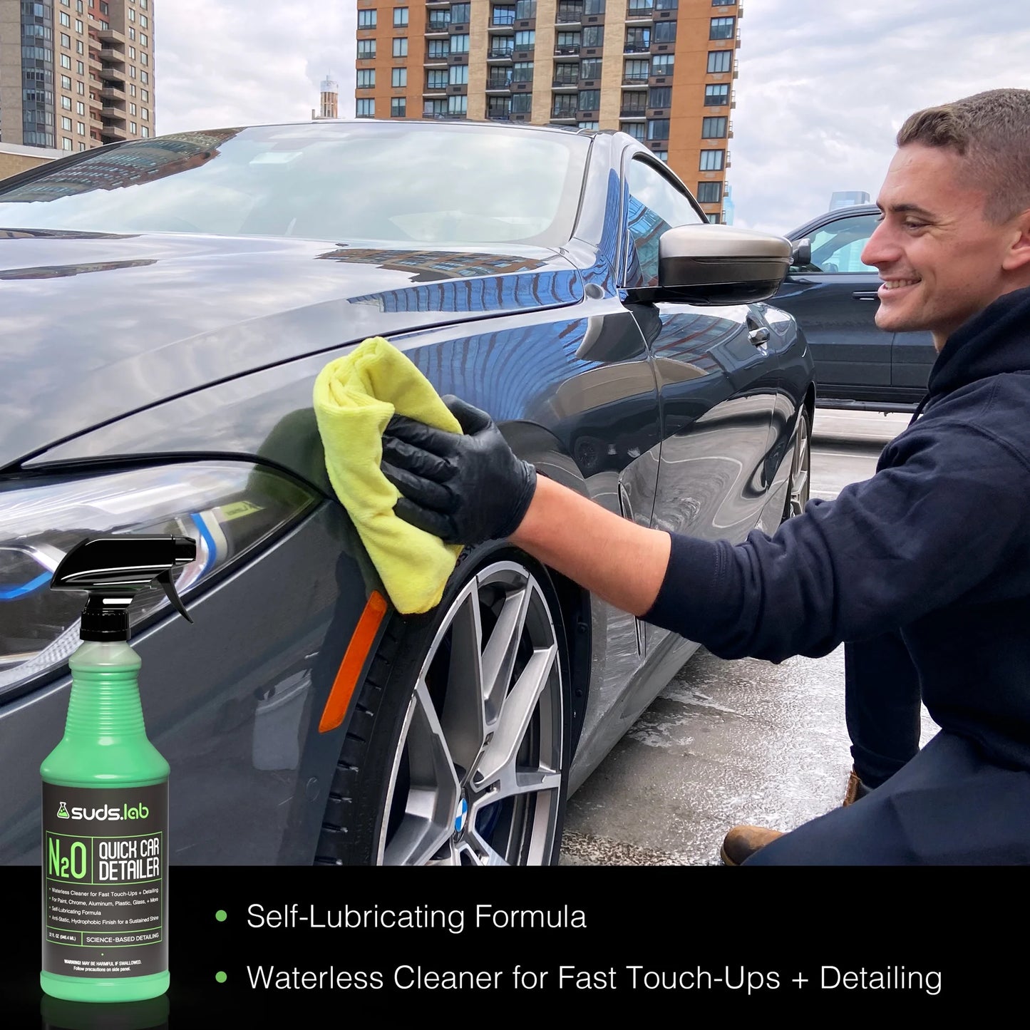 Suds Lab N2O Quick Car Detailer - 32 Oz Bottle