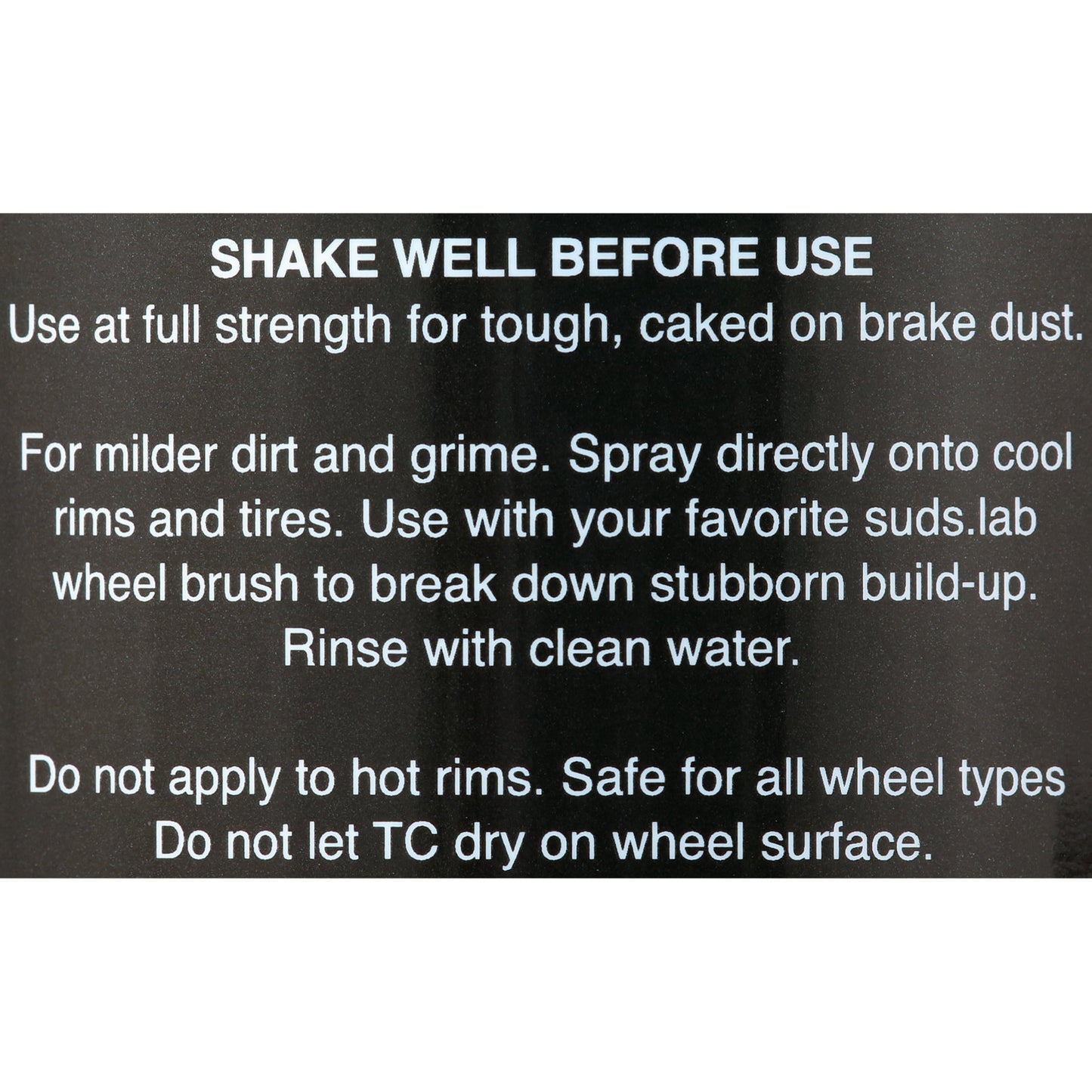 Suds Lab TC Foaming Tire Cleaner, Acid-Free Foaming Cleaning Solution, Safe for All Finishes, Home Car Detailing Wash, 32 Oz.