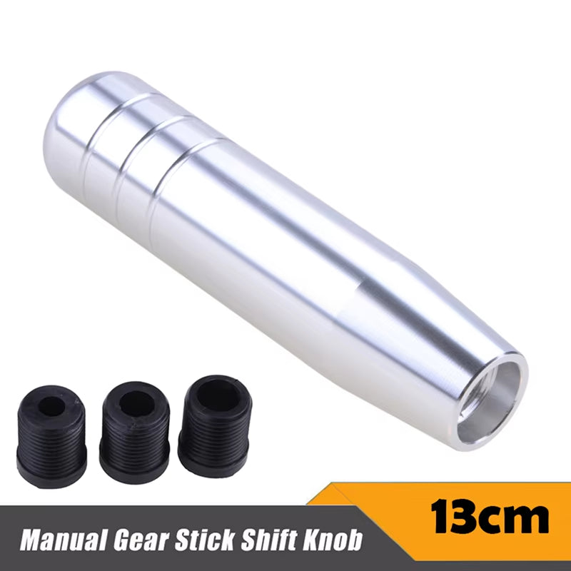 Rhyming 13CM Universal Manual Gear Shift Knob Aluminium Shifter Gearstick Lever Manual Transmission Decorative Car Accessories