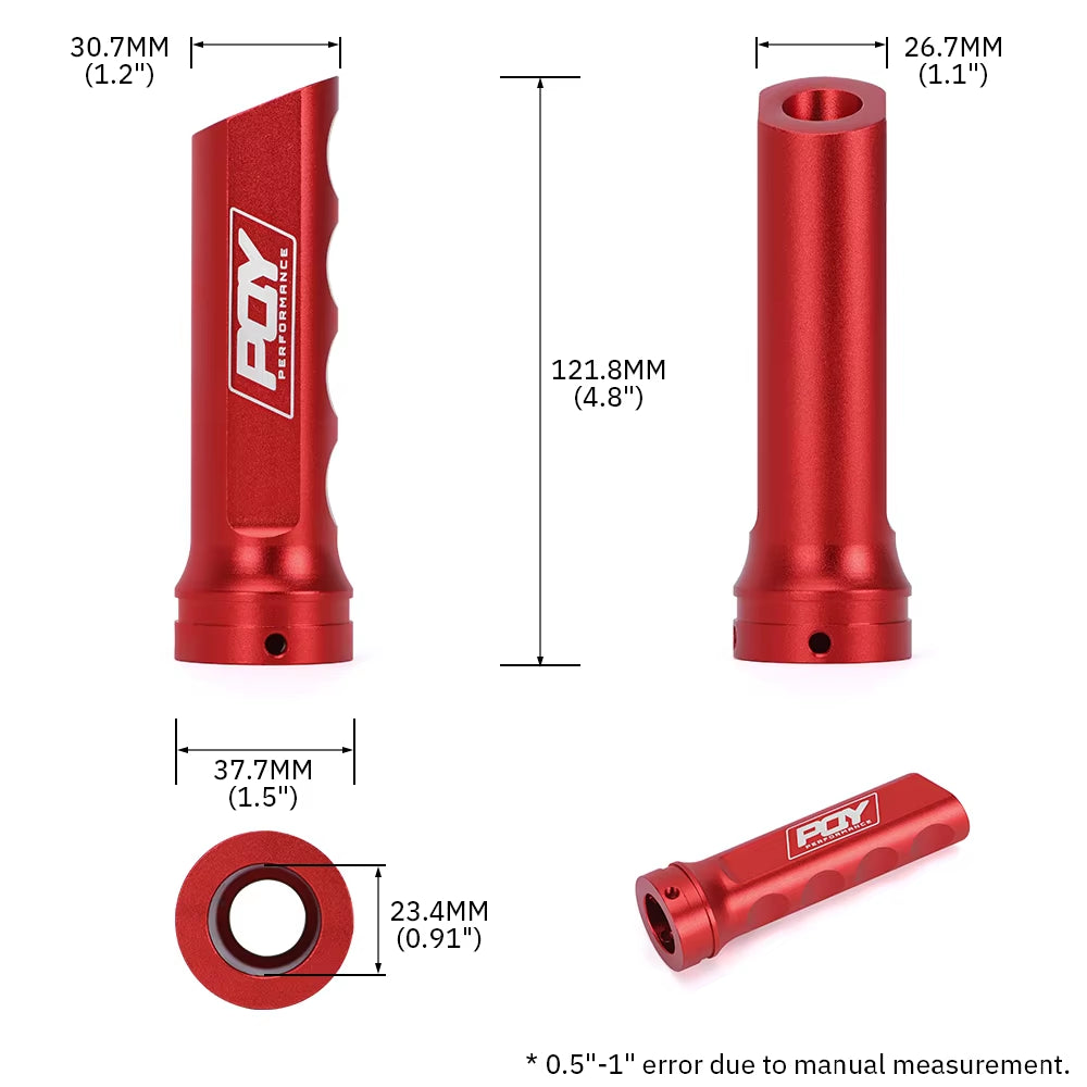 Hypertune - Universal Auto Car Aluminum Hand Brake Sleeve Handbrake Handle Hand Protector Cover with  STICKER HT-HBC11