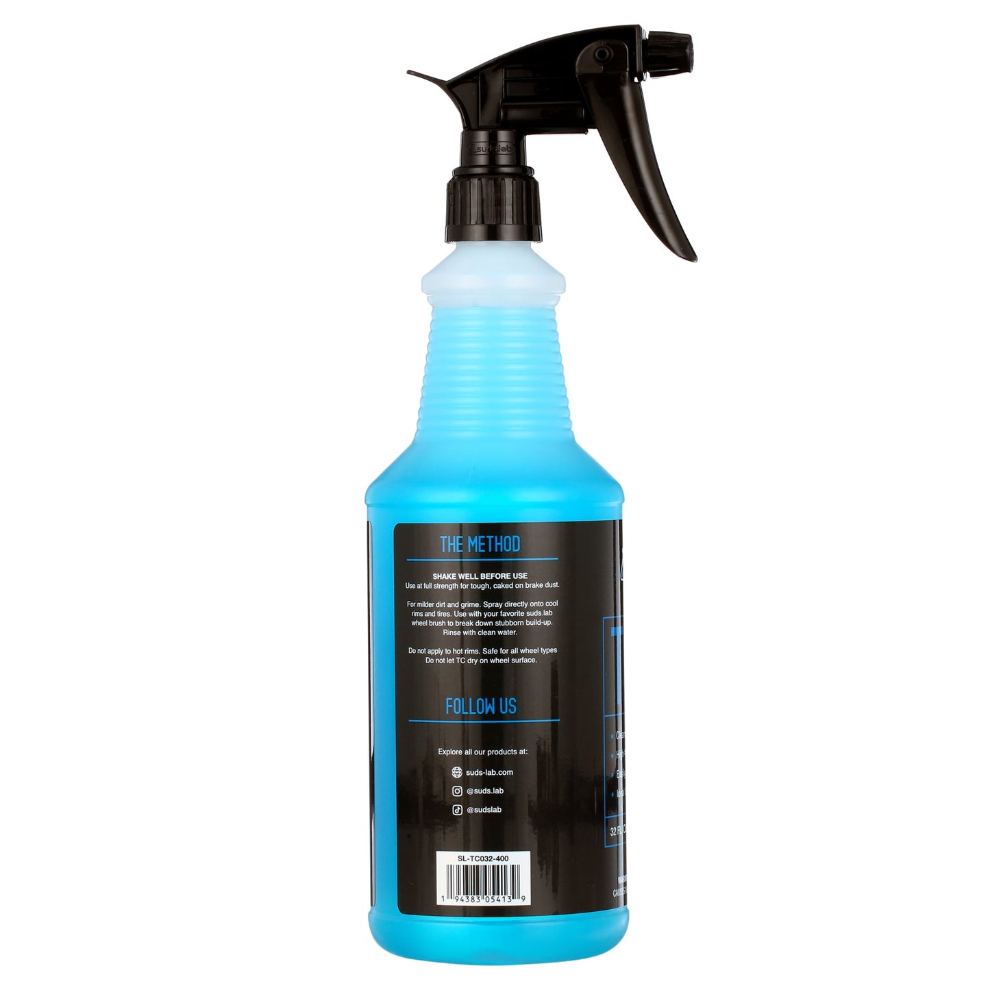 Suds Lab TC Foaming Tire Cleaner, Acid-Free Foaming Cleaning Solution, Safe for All Finishes, Home Car Detailing Wash, 32 Oz.