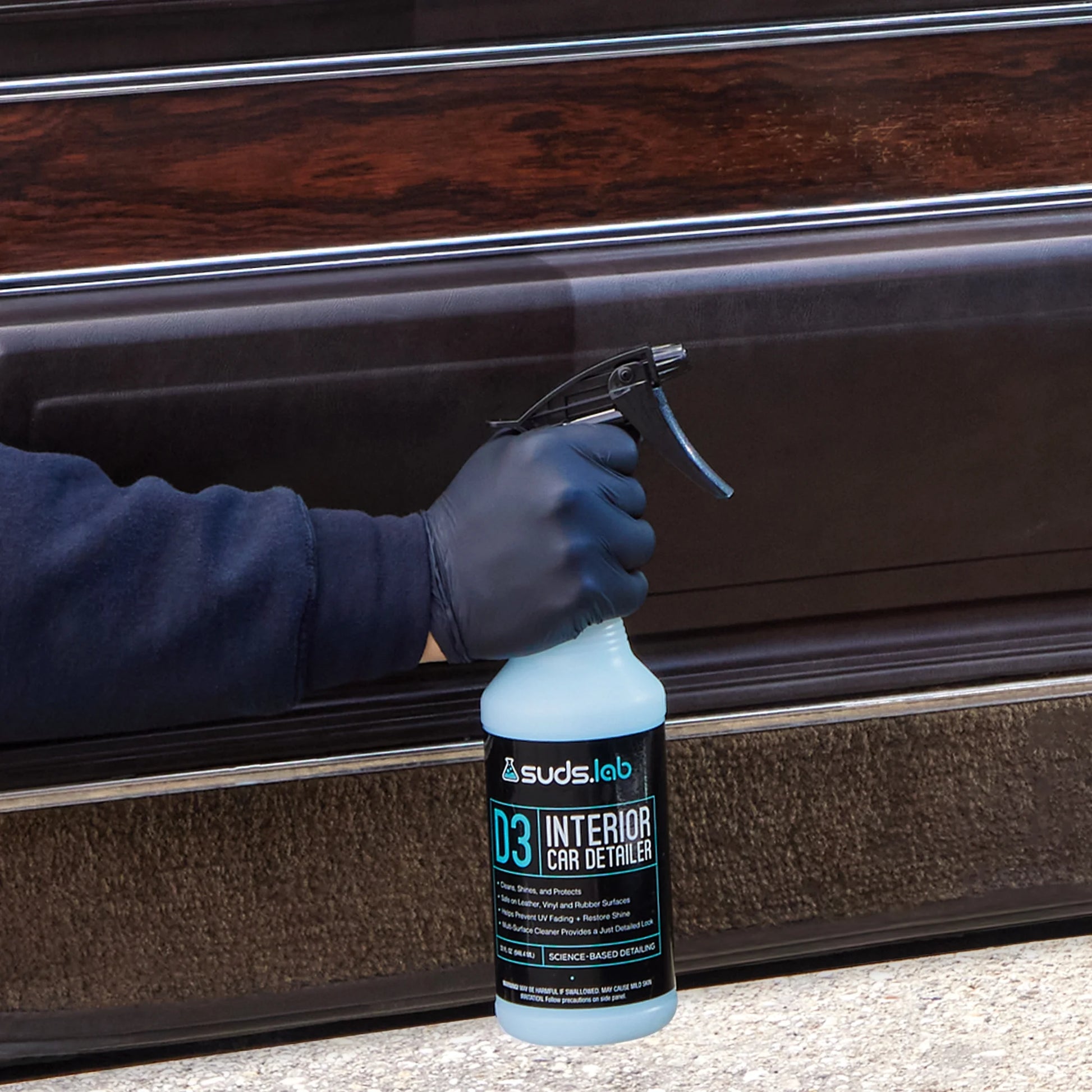 Suds Lab D3 Interior Car Detailer, 32 Oz. Bottle