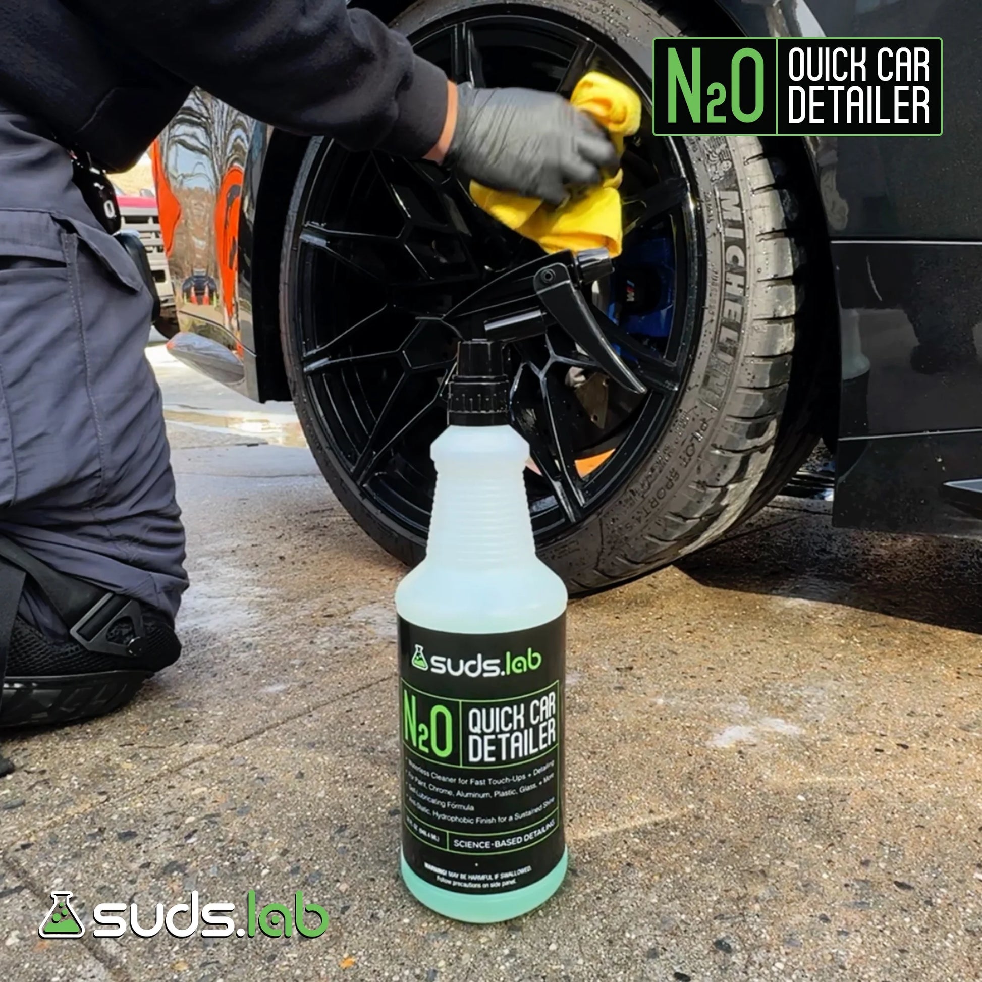 Suds Lab N2O Quick Car Detailer - 32 Oz Bottle
