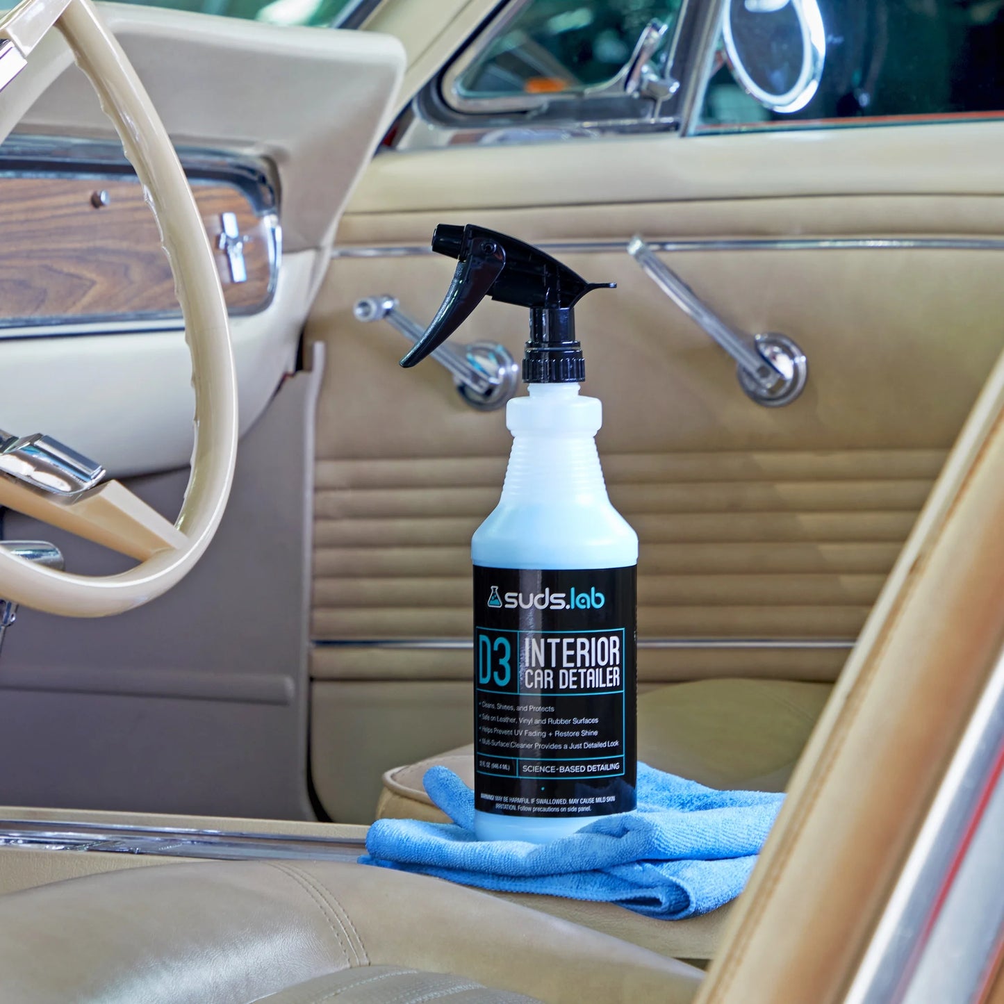 Suds Lab D3 Interior Car Detailer, 32 Oz. Bottle