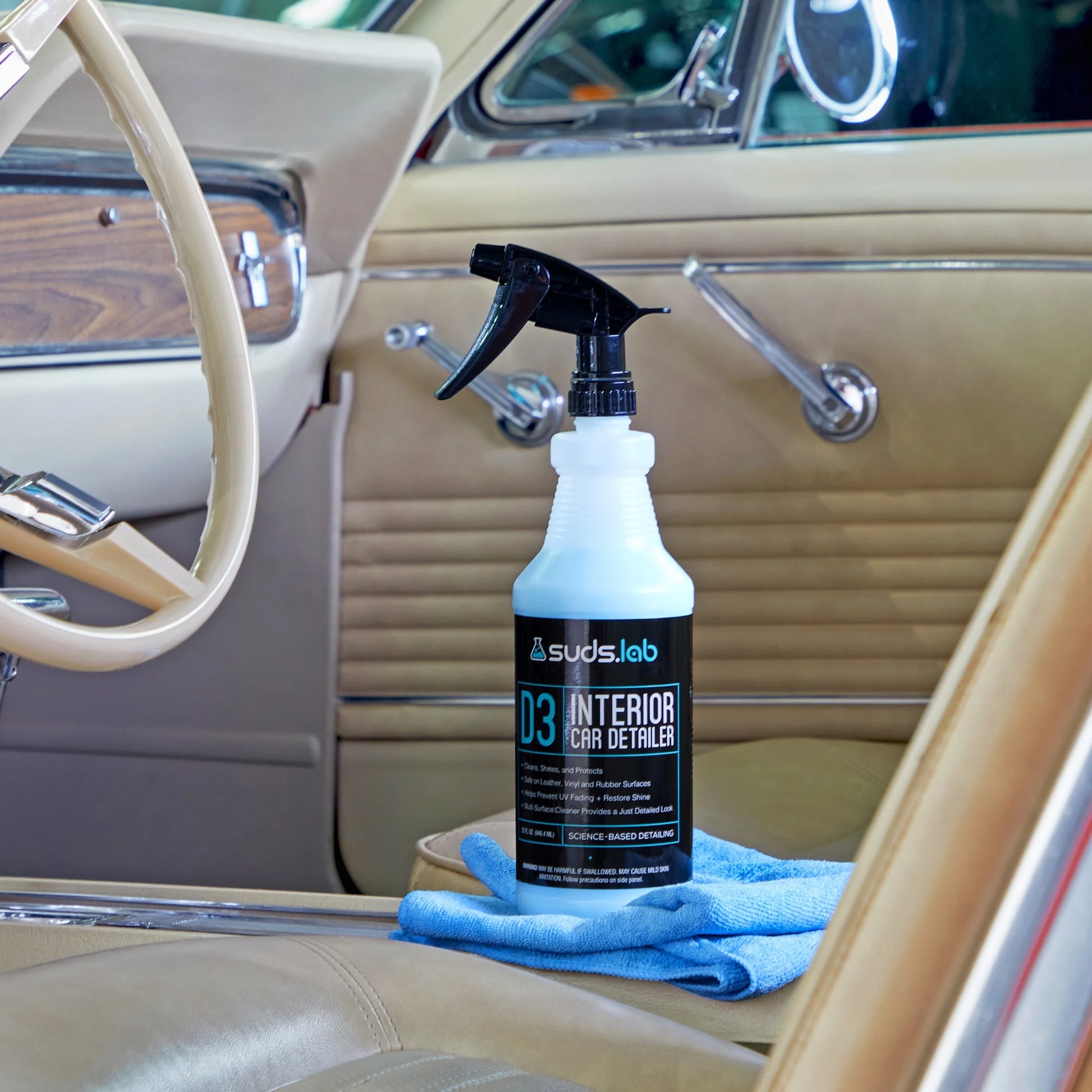 Suds Lab D3 Interior Car Detailer, 32 Oz. Bottle
