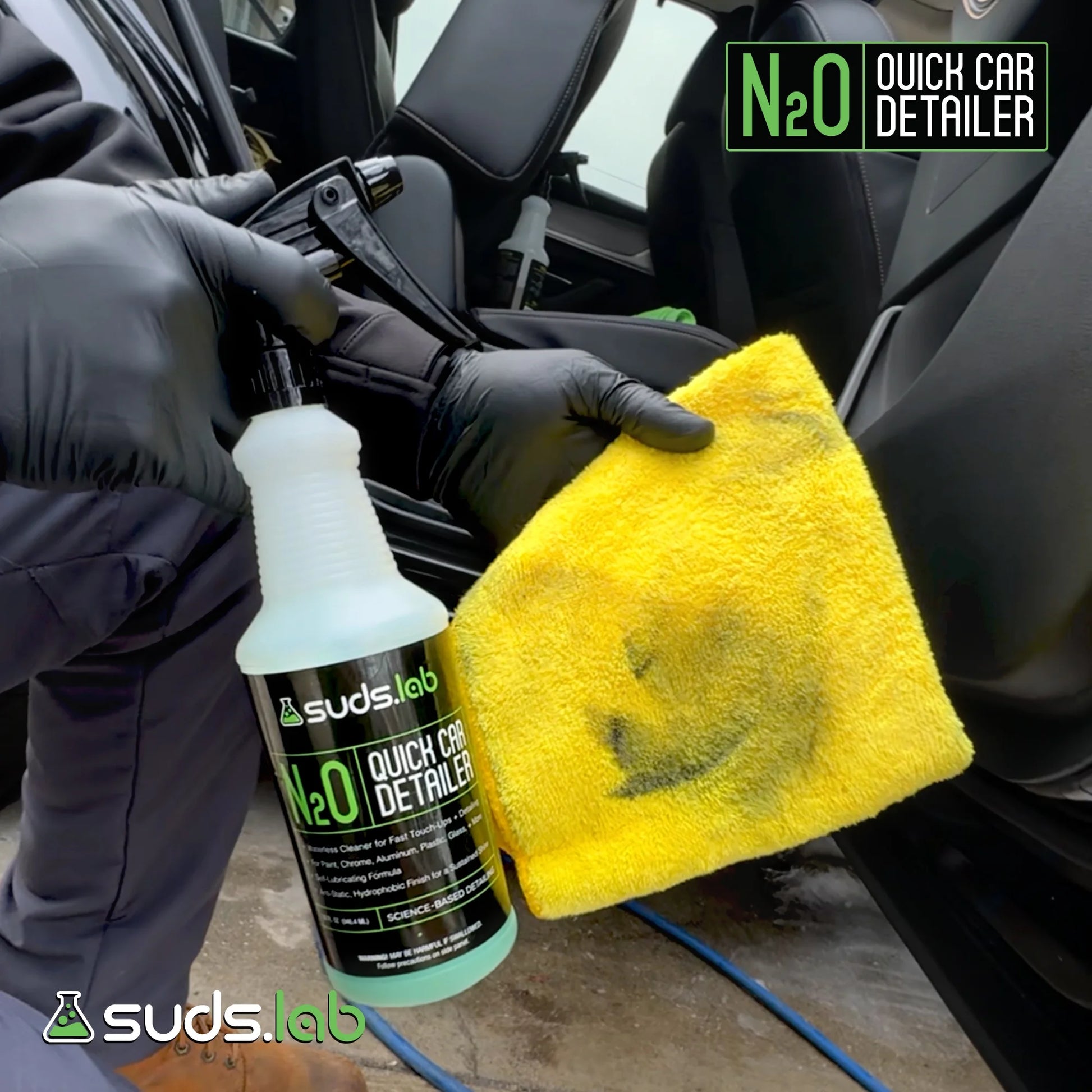 Suds Lab N2O Quick Car Detailer - 32 Oz Bottle