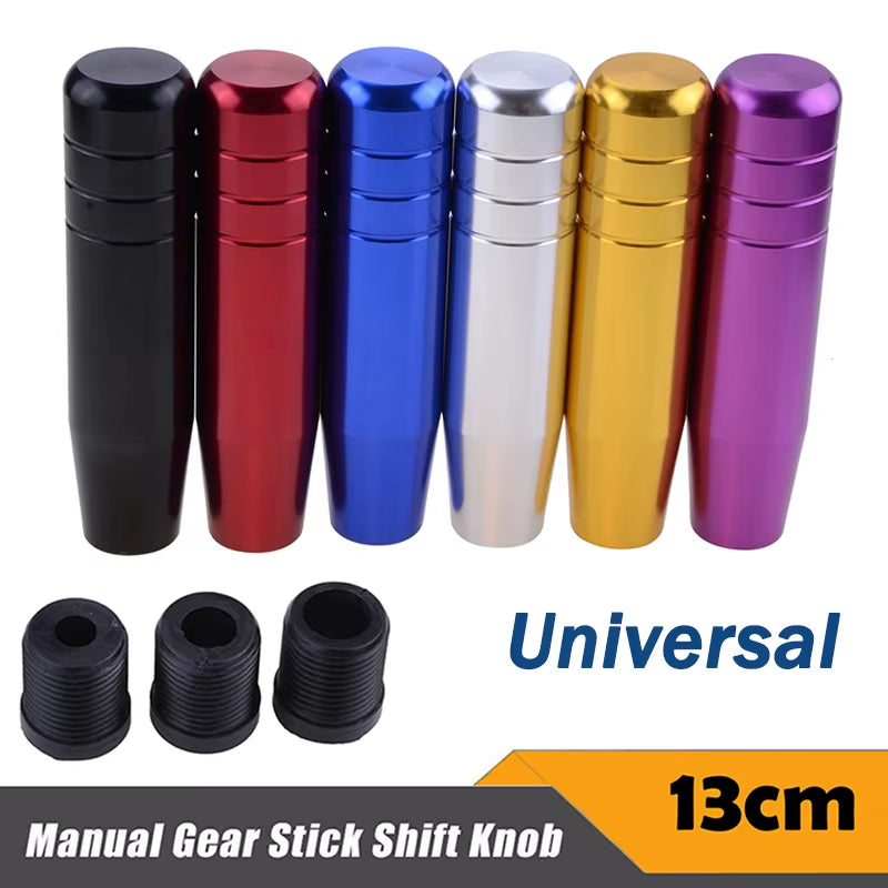 Rhyming 13CM Universal Manual Gear Shift Knob Aluminium Shifter Gearstick Lever Manual Transmission Decorative Car Accessories