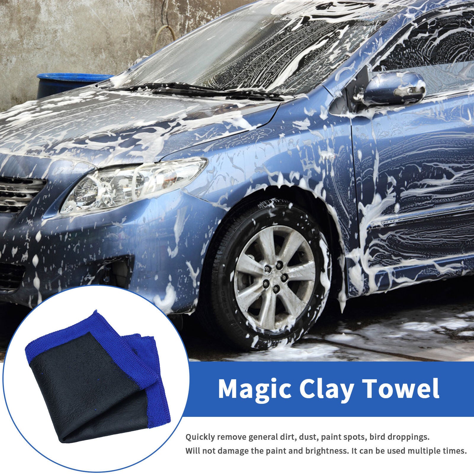 Clay Bar Cloth Clay Cloth Washing Towel for Car Paint Detailing Cleaning