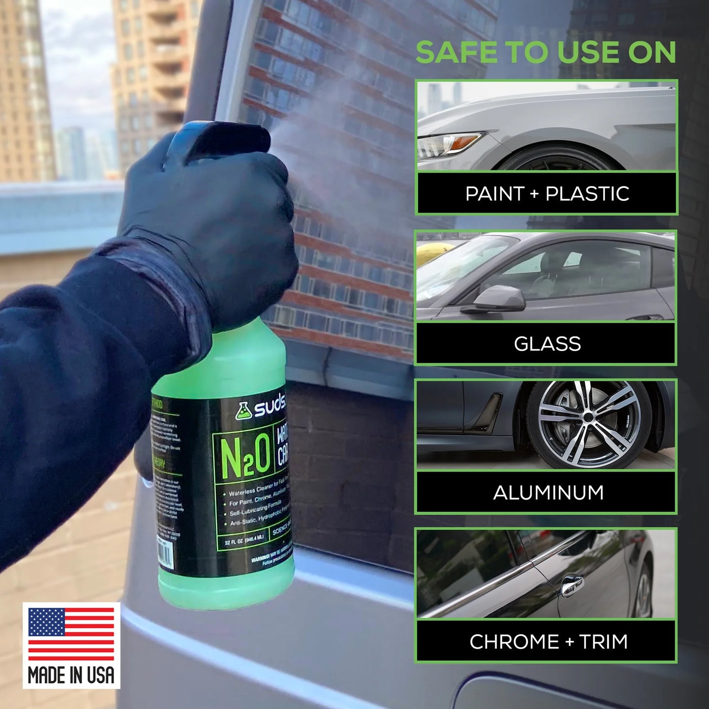 Suds Lab N2O Quick Car Detailer - 32 Oz Bottle